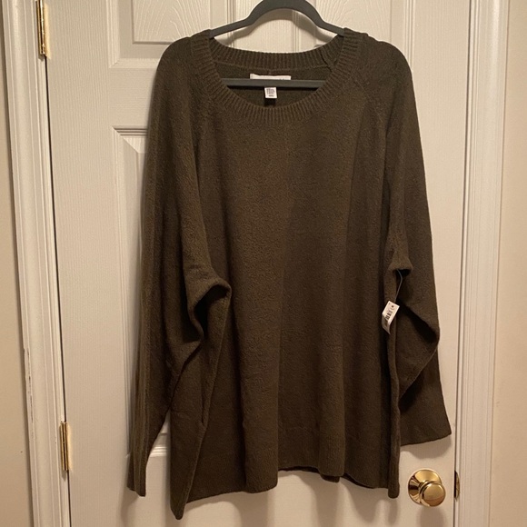 Amazon Essentials Women's Dark Olive Sweater…size 6X - Picture 1 of 6